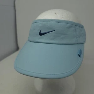 Nike Just Do It Golf Tennis Visor Light Blue Strapback Adjustable Cap Hat - Picture 1 of 8