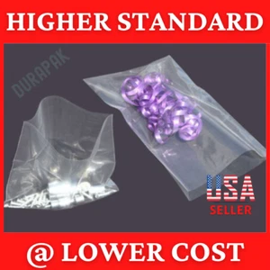 5000~ 3x5" 2 Mil Clear Flat Open Top Poly Bag Industrial Retail Food Packaging - Picture 1 of 7