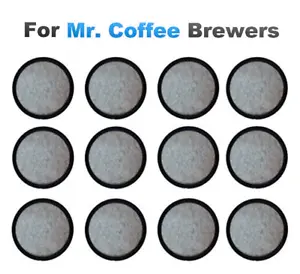(12) Quality Replacement Charcoal Water Filter Disks For ALL Mr. Coffee Machines - Picture 1 of 7