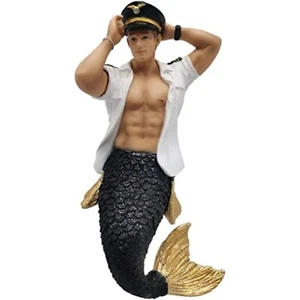 December Diamonds Mr Friendly Skies Merman Pilot Christmas Ornament 7 Inch - Picture 1 of 2