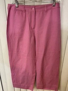 Liz Claiborne Capris Size 10, With Pockets, Pink, Slits At Hemline - Picture 1 of 8