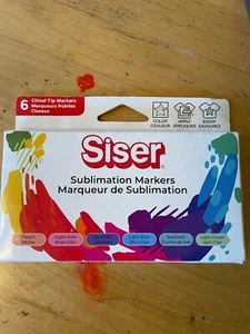 Siser Sublimation Markers- Pastel Pack (Chisel Tip) NEW free shipping - Picture 1 of 1