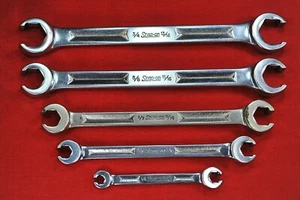 Snap-on Tools USA SAE Double Flare Nut 6 Point Line Wrench Set 5 Piece RXH2426S - Bild 1 von 15