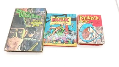 LOTE de libros Whitman de colección de los años 60 Fantastic Four Green Hornet Incredible Hulk Pop Up Foto 1 de 4