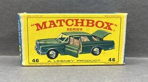 Matchbox 46 Mercedes-Benz 300SE Original E Series New Model Empty Box Lesney 46C - Picture 1 of 7
