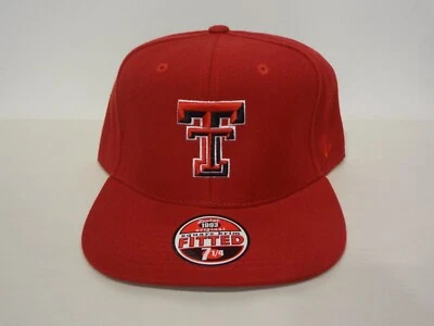 VTG NCAA Texas Tech Red Raiders Fitted 7 1/4 Hat 90s Zephyr NEW NWT Wool Blend - Image 1 of 4