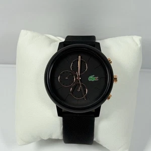 Nuevo reloj para hombre Lacoste 2011247 esfera/correa negra oro rosa clavel cronógrafo - Imagen 1 de 4