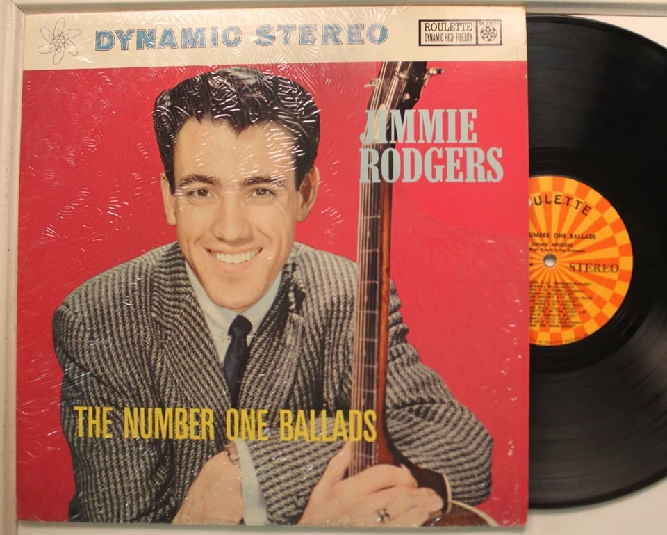 Jimmie Rodgers Lp The Number One Ballads On Roulette - Vg++/ Vg++ (In Shrink!) - Imagem 1 de 1