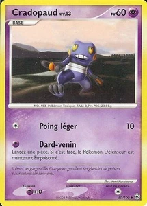 Carte Pokemon " CRADOPAUD " Niv 13 Aube Majestueuse PV 60 60/100 VF - Imagen 1 de 1