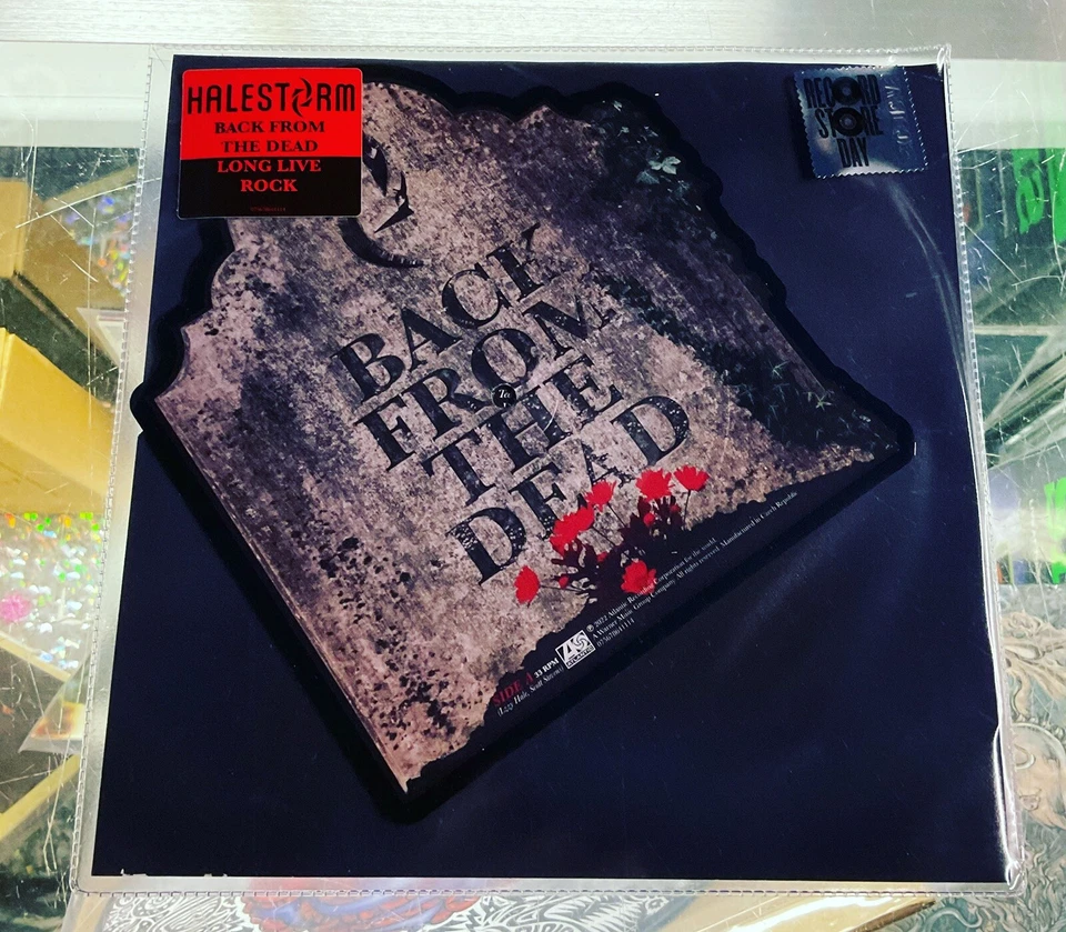 Halestorm -  Back From Dead 10” On Tombstone Shaped Picture Disc Vinyl RSD 2022 — 第 1/1 张图片