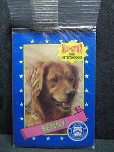 1992 Milk Bone All-Star Drug Detecting Dogs #7 of 24 Benny - Picture 1 of 6