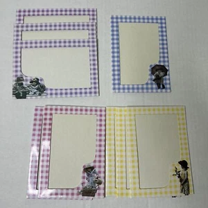 Paper Ephemera Photo Frame Cards lot-9 total Vintage Gingham Vintage - Picture 1 of 19