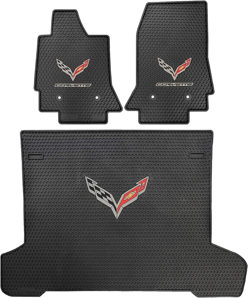 Juego de 3 piezas Lloyd Mats All Weather para Chevrolet Corvette C7 2019-2019 cupé Foto 1 de 4
