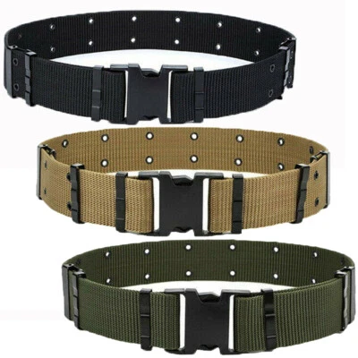 Tactical Military Pistol Belt Nylon Web Belt Duty ALICE Marine Corps GI Type US - Image 1 of 4