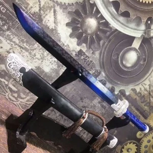 High Quality Dao Sword Broadsword Katana Sharp Blue High Carbon Steel Blade - Picture 1 of 9