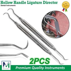 Dental Orthodontic Instruments Ligature Director Scaler - Hollow Handle Dentists - Picture 1 of 7
