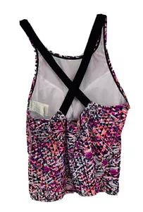 2pc NIKE Womens Swimwear Tankini Swimsuit Top and bottom Splatter Size L - Picture 1 of 4