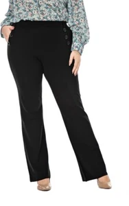DGD Wrinkle-Free Stretch Dress Pants Plus Size for Women Pull-on Pant Ease - Picture 1 of 3
