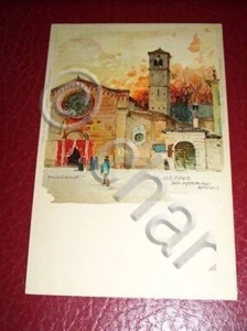 Cartolina Illustratore Wielandt - Lugano - Chiesa 1915. - Foto 1 di 1