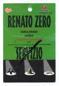 PASS RENATO ZERO CARLA FRACCI E MOMIX MILANO IPPODROMO DI SAN SIRO 22-6-1999 - Picture 1 of 2
