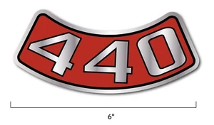 NEW 440 Air Cleaner Decal Sticker for Dodge Plymouth Chrysler Classic Mopar USA - Picture 1 of 8