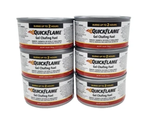 QUICK FLAME Sterno Can 6 Cans 2 Hours 5.5 oz - Picture 1 of 3