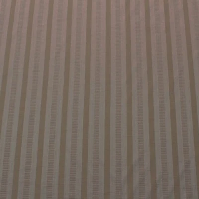 MANNING SATEEN STRIPE IVORY & BEIGE WOVEN MULTIPURPOSE FABRIC 7.5 YARDS 55"W - Image 1 of 4