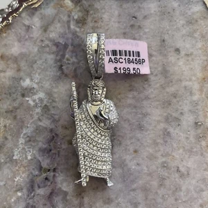 .925 Sterling Silver Shepard Pendant Fine Jewelry Gifts Deals Sales Religious - Picture 1 of 4