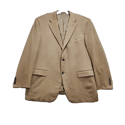 Canali Blazer Jacket Men's 40 Tan Cashmere Single Breasted Academia Business - Image 1 of 4
