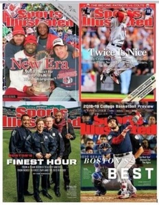 NEU Set 4 Red Sox 2004 2007 2013 2018 World Series Sport illustriert kein Etikett - Bild 1 von 5