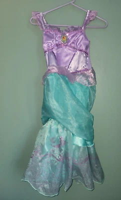 DISNEY STORE PRINCESS LITTLE MERMAID ARIEL HALLOWEEN COSTUME DRESS UP M 7 8 - Image 1 of 4