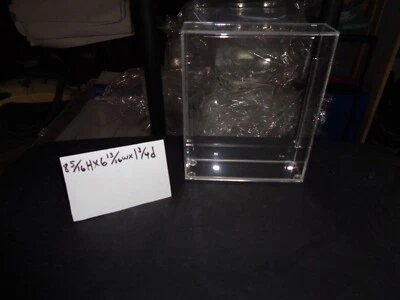 ACRYLIC CASE 8 5/16 H X 6  13/16 WX 1  3/4 D ANY ITEM THAT FITS INSIDE - Image 1 of 3
