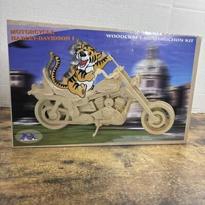Motorcycle Wooden Wood 3D Puzzle Diy Kit Game Home Decor Fun New Bike Woodcraft - Picture 1 of 12