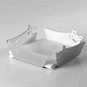 Vesta - Porta tovaglioli Butterfly in Plexi Bianco - Foto 1 di 1