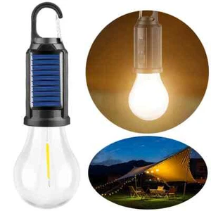 Lámpara LED de Camping con Energía Solar con Gancho Iluminación LED Linterna Exterior Tienda Luz - Imagen 1 de 15