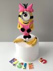Minion Girl Inspired(Approx 17cm  Tall)  Edible  Cake Topper