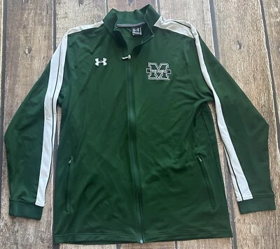 JAQUETA MASCULINA UNDER ARMOUR MARSHALL THUNDERING REBANHO VERDE XXL EXCELENTE - Imagem 1 de 4