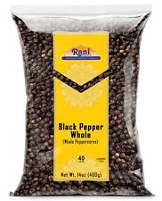 Rani Black Pepper Whole (Peppercorns), Premium Indian MG-1 Grade 14oz (400g)