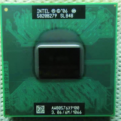 Intel Core 2 Extreme X9100 3.06 GHz SLB48 Dual-Core 1066Mhz Laptop CPU Proessors - Image 1 of 3