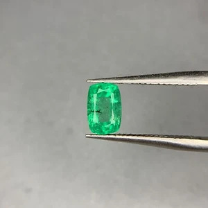 Natural Loose Cushion Cut 1.05 Ct Emerald From Ounjshir Afghanistan - Picture 1 of 10