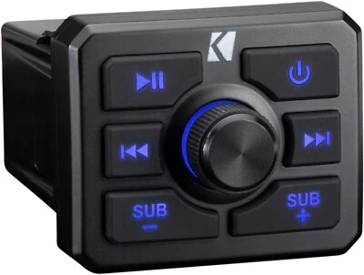 KICKER 51KBTR UTV UNIVERSAL BLUETOOTH RECEIVER WEATHERPROOF W/USB AND AUX INPUT - Image 1 of 3