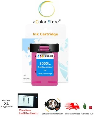 Cartuccia hp 300 xl compatibili per Photosmart C 4680 4740 4750 4780 4795 D110a - Immagine 1 di 4
