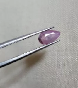 0.96 Ct Natural Purple Sapphire Batakundi Unheated Pear Shape Loose Gemstone - Picture 1 of 6