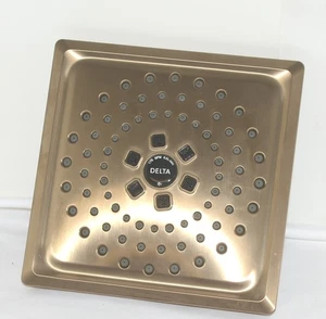 Delta 52684CZ Square Champagne Bronze Shower Head 3 Settings - Picture 1 of 6