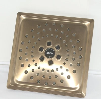 Delta 52684CZ Square Champagne Bronze Shower Head 3 Settings - Image 1 of 4