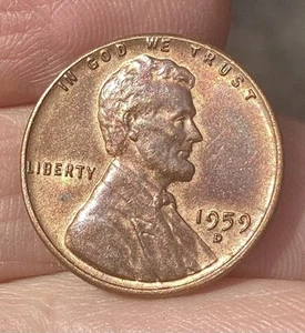 1959 D Lincoln Memorial Cent Error, L In Liberty On Rim Variety - Picture 1 of 5