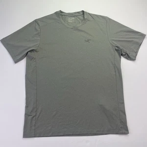 Arcteryx Cormac Crew Kurzarm Shirt Performance grau schnelltrocknend Seite Medium - Bild 1 von 7