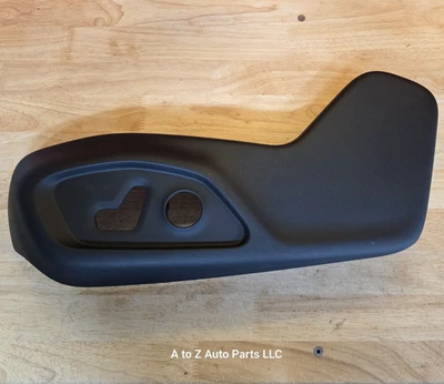 NEW 2018-2025 Jeep Compass Black DRIVER Side Outer Power Seat Trim Panel, OEM - Image 1 of 4
