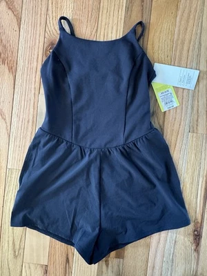 All In Motion Black Athletic Fit Flare Romper Girls Size XS 4/5 NEW! TAGS! - Image 1 of 3