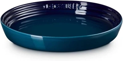 Le Creuset Neo Round Plate 17cm Agave (Iron Blue) Japonesque Stoneware Japan New - Image 1 of 4